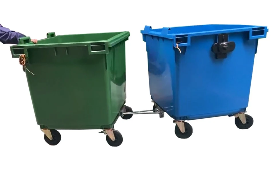 660L i 1100L vanjske kante za smeće s kukom za vuču