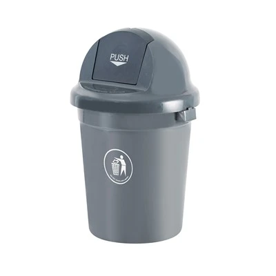 Plastična okrugla guranje kanta za smeće